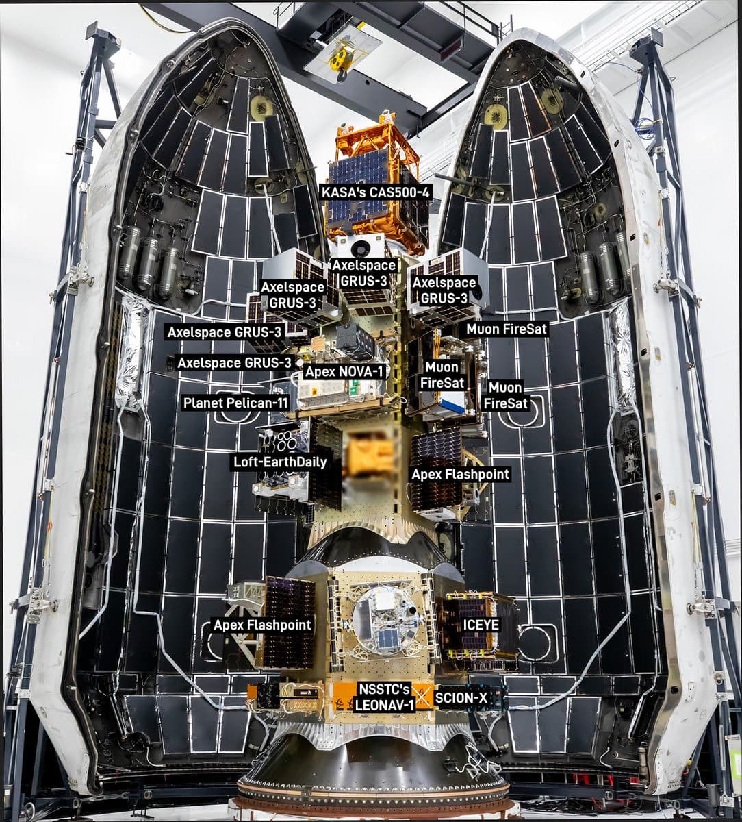 Apex Nova-1 integrated with spacecraft for launch